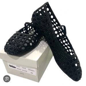 Joie Black Woven Flats